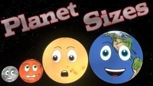 'Planet Size Comparison for Kids | Space for Kids'