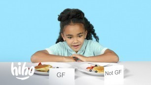'Kids Try Challenge: Gluten-Free vs Gluten | Kids Try | HiHo Kids'