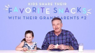'Kids Share Their Favorite Snack With Their Grandparents: Round 2 | Kids Try | HiHo Kids'