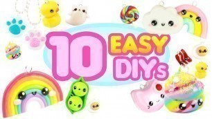 '10 EASY DIYs- CUTE Polymer Clay Compilation!'