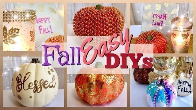 'Easy FALL Decor DIYS | DOLLAR TREE Fall DIYs KIDS Can Make!'