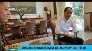 'Beginilah Ekspresi Presiden Jokowi Dengarkan Lagu \"Kids\" Rich Brian'