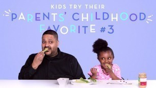 'Kids Try Their Parents\' Favorite Childhood Foods (Part 3) | Kids Try | HiHo Kids'