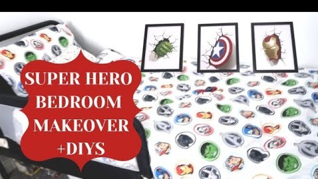 'SUPERHERO KIDS BEDROOM MAKEOVER ON A BUDGET| 3 QUICK EASY DIYS| PART 1 |Amanda Oak Ince'