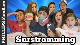 'AMERICAN KIDS TRY SURSTROMMING (SMELLIEST FOOD IN THE WORLD)  | KIDS REACTIONS THROWING UP'