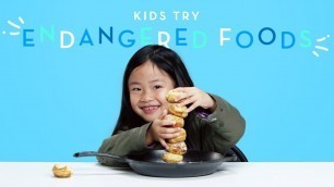 'Kids Try Endangered Foods | Kids Try | HiHo Kids'