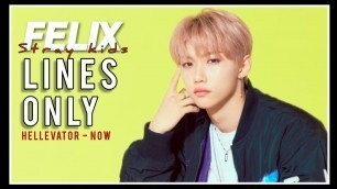'Every STRAY KIDS song, but it\'s just Felix\'s lines'