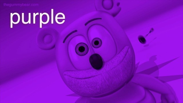 'LEARN The Color PURPLE With Gummibär * The Gummy Bear Song * Colors For Kids'