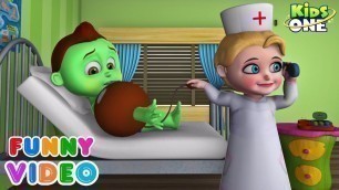 'GREENY KIDDO Hospitalized Blood Pressure Measurement Goes Wrong | Funny Video for Kids - KidsOne'