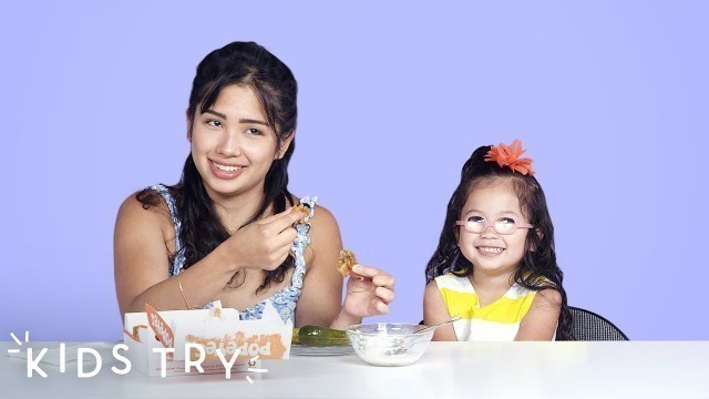 'Kids Try Their Mom\'s Pregnancy Cravings: Part 2 | Kids Try | HiHo Kids'