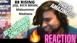 'First Time Ever Listening & Reacting to Joji, Rich Brian (Midsummer Madness) (Singer/ Rapper Reacts)'