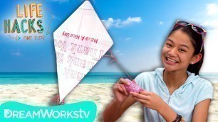 'DIY Kite + Other Beach Hacks | LIFE HACKS FOR KIDS'