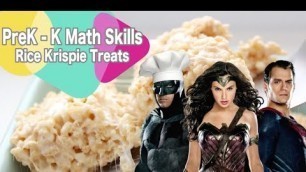 'MATH FOR KIDS | GREATER THAN LESS THAN | COUNTING | MEASUREMENT | RICE KRISPIE TREAT | BATMAN'