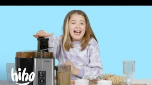 'Kids Try Juicing Wild Ingredients | Kids Try | HiHo Kids'