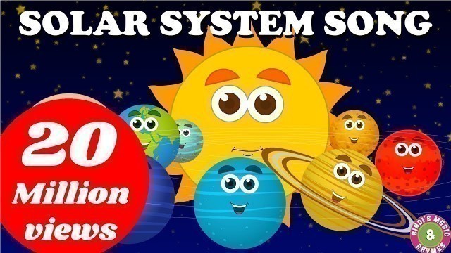 'Solar System Song | Nursery Rhymes Sing Along | Planets Song'