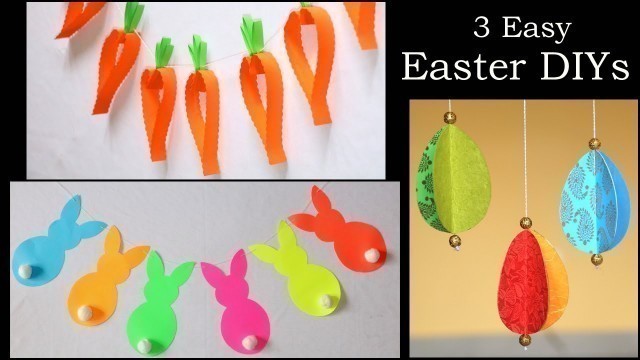 '3 Easy Easter DIYs | Paper Decorations | Paper Crafts'