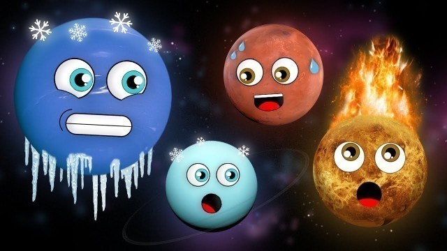 'Planet Temperature Comparisons | Coldest to Hottest Planets in the Solar System'