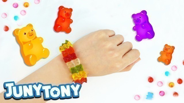 'Ten Little Gummy Bears | Counting 1 to 10 | Number Songs for Kids | JunyTony'