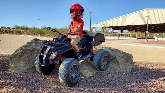 Huffy Torex ATV Kids 24V Electric Ride On Quad Unboxing