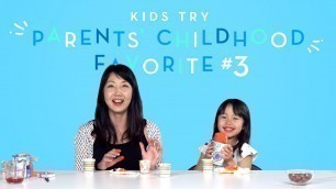 'Suvi Tries Her Mom\'s Favorite Childhood Snack | Kids Try | HiHo Kids'