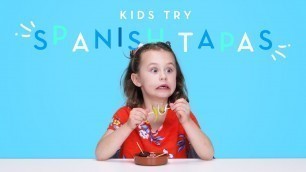'Kids Try Spanish Tapas | Kids Try | HiHo Kids'