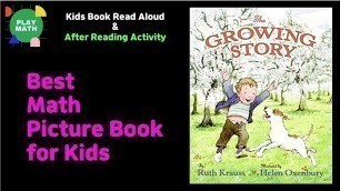 'Animated Kids Book Read Aloud | The Growing Story by Ruth Krauss [Measurement]'