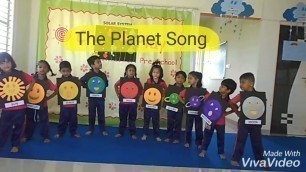 'The Planet Song / Solar system song performance by LKG kids'