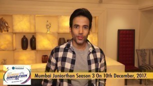 'Tusshar Kapoor Motivate Kids For Mumbai Juniorthon'