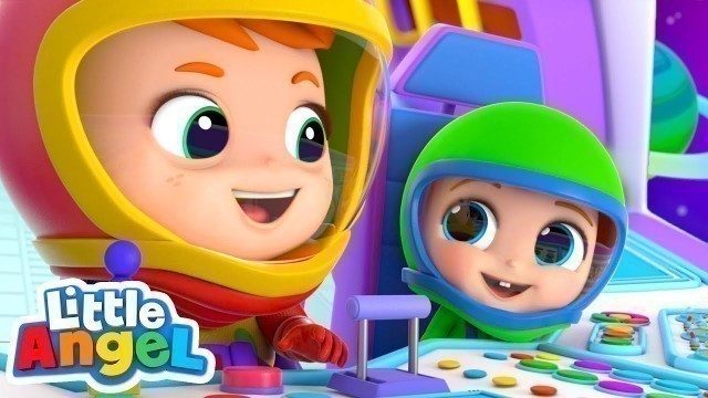 'I Wanna Be An Astronaut! | A Space Song |  Little Angel Kids Songs'