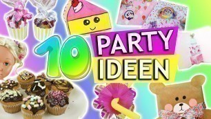 '10 DIY Party Ideen | Kindergeburtstag DIYs | Geschenkideen zum GEBURTSTAG | Party Deko | DIY Kids'