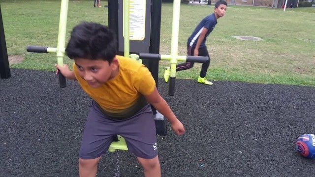'kids exercising workout youth fitness training children videos isa rahman'