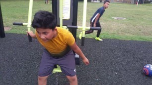 'kids exercising workout youth fitness training children videos isa rahman'