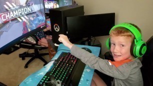 Kid playing Apex Legends