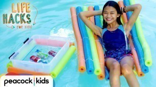'Relax By The Pool Hacks | LIFE HACKS FOR KIDS | DIY #withme'