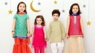 'Latest Pakistani Dresses Ideas for kids This Eid  2017'
