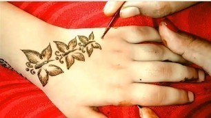 'Try This Easy and Beautiful Butterfly Mehndi Design on Kids Hand  - Fashion Wing'