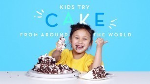 'Kids Try Cake from Around the World | Kids Try | HiHo Kids'