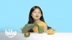 'Kids Try a Raw Food Diet  | Kids Try | HiHo Kids'