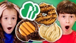 'Kids Rank Girl Scout Cookies! | Kids Vs. Food'