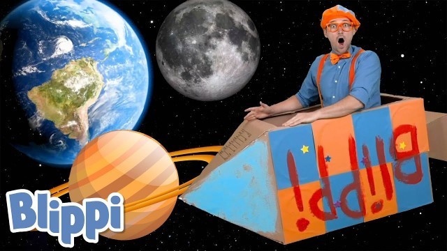 'Blippi Builds A Rocketship! Learn About The Solar System | Science Videos For Kids!'