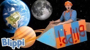 'Blippi Builds A Rocketship! Learn About The Solar System | Science Videos For Kids!'