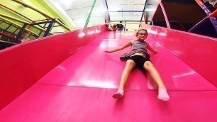 'Family Fun at Kids Empire in Mesquite! Dropping Down Massive Slide for Coral’s Birthday! Yay!'