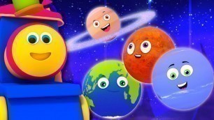 'bob kereta api planet lagu | belajar nama planet | Bob Planets Song'