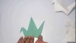 'ARTORGANIZATION ORIGAMI art for kids hub origami FLAPING BIRD easy steps'