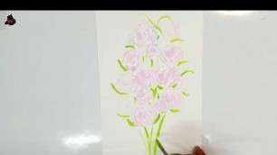'kids art hub || kids acrylic painting tutorial || Easy Flowers with Acrylic Paint || Hiyan Arts'