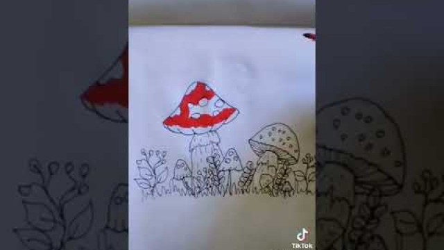 '#mushroom#mushrooms#cute#art#kids#easy#beautiful#shorts#diy#red#creative #color#green #tiktok#nature'