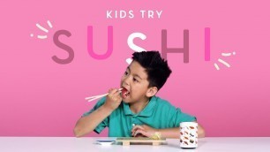 'Kids Try Sushi | Kids Try | HiHo Kids'