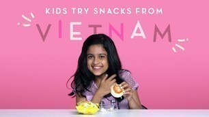 'Kids Try Snacks from Vietnam | Kids Try | HiHo Kids'