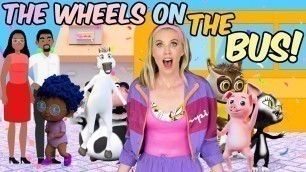 'Wheels on the Bus | Pammy\'s World | Nursery Rhymes + kids songs | learn animals | toddler learning'