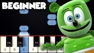 'The Gummy Bear Song | BEGINNER PIANO TUTORIAL + SHEET MUSIC by Betacustic'